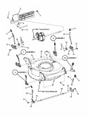 Wheel Brackets Latches Diagram and Parts List for CP215520HVFC 7800289 Snapper Lawn Mower