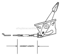 Throttle Controls Diagram and Parts List for CP215013KWV 84667 Snapper Lawn Mower