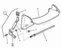 Front Wheel Bracket Latches Diagram and Parts List for CP215013KWV 84667 Snapper Lawn Mower