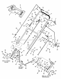 Part Location Diagram of 7074411A Snapper Handle, Upper