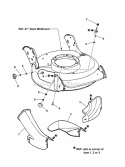 Side Chute Adapter Diagram and Parts List for CP218520 7800772 Snapper Lawn Mower