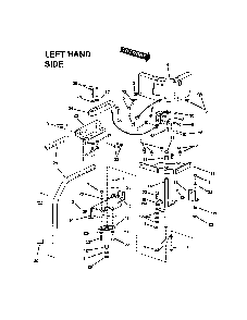 Twin stick control (l.h.) Diagram and Parts List for 85673  Snapper Lawn Mower