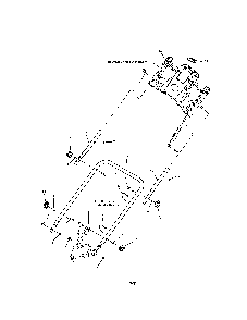 Handles & controls Diagram and Parts List for 13037129  Snapper Lawn Mower