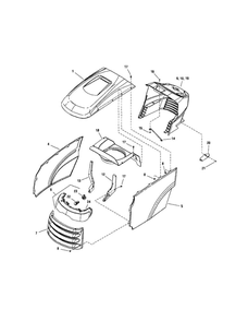 Part Location Diagram of 1722902 Snapper Reflector, Headlight