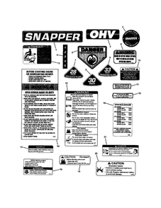 Part Location Diagram of 7071916 Snapper DECAL-SNAPPER