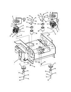 Rear Chassis/Pumps/Pulleys Diagram and Parts List for NZMX32734BV  Snapper Lawn Mower