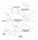Engine  Frame Group Diagram and Parts List for E13388E 1695098 Snapper Snow Blower
