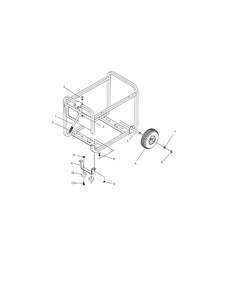 Wheel Kit Diagram and Parts List for 030215-1  Snapper Generator