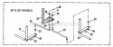 Front End Steering 25  28 Models Diagram and Parts List for E281320BE  Snapper Lawn Tractor