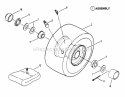 Wheels - Front Diagram and Parts List for E250815BE Euro Snapper Lawn Tractor