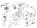 Belts Brakes Interlock (28  33 Models) Diagram and Parts List for E250815BE Euro Snapper Lawn Tractor
