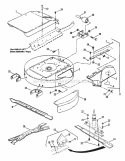 Cutting Decks Deflectors Diagram and Parts List for E250815BE Euro Snapper Lawn Tractor