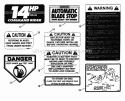 Decals (Part Iii) Diagram and Parts List for E250815BE Euro Snapper Lawn Tractor