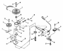 Belts Brakes Interlock (25 Models) Diagram and Parts List for E250815BE Euro Snapper Lawn Tractor