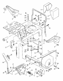 Main Case (Solid Seat Mount) Diagram and Parts List for E250815BE Euro Snapper Lawn Tractor