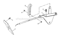 Throttle Control Diagram and Parts List for E250815BE Euro Snapper Lawn Tractor