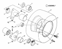 Wheels - Rear Diagram and Parts List for E250815BE Euro Snapper Lawn Tractor