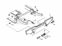 Blade Stop Pedals Diagram and Parts List for E250815BE Euro Snapper Lawn Tractor