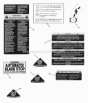 Decals (Part 2) Diagram and Parts List for E250818BE 84265 Snapper Lawn Tractor