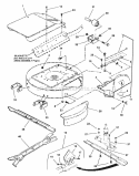 Cutting Decks Deflectors Diagram and Parts List for E250818BE 84265 Snapper Lawn Tractor