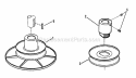 Drive Disc Assembly Diagram and Parts List for E331520KVE  Snapper Lawn Tractor