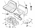 Fuel Tank  Operators Seat Diagram and Parts List for E331520KVE  Snapper Lawn Tractor