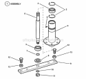 Spindle Diagram and Parts List for E331520KVE  Snapper Lawn Tractor