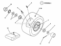 Wheels - Front Diagram and Parts List for E331520KVE  Snapper Lawn Tractor
