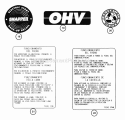 Decals (Part 3) Diagram and Parts List for E331520KVE  Snapper Lawn Tractor