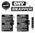 Decals (Part 3) Diagram and Parts List for E281222BE 84710 Snapper Lawn Tractor