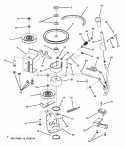 Belts Brakes Interlock Diagram and Parts List for E281222BE 84710 Snapper Lawn Tractor