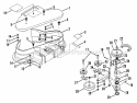42 Deck Cover Blade Brake Diagram and Parts List for 421613BVE  Snapper Lawn Tractor