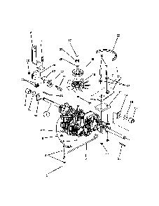 Transmission (hydro drive) Diagram and Parts List for WLT145H38GKV  Snapper Lawn Tractor