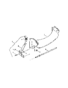 Front wheel bracket Diagram and Parts List for 84287  Snapper Lawn Mower