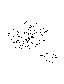 Mulching cover Diagram and Parts List for NFR216012  Snapper Lawn Mower