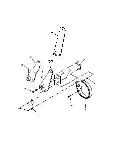 Brake Diagram and Parts List for SPE361  Snapper Lawn Mower