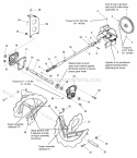 Auger Drive Group Diagram and Parts List for E10287 1694607 Snapper Snow Blower