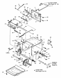 Frame Traction Drive Diagram and Parts List for E9266  Snapper Snow Blower