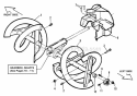 Augers Impeller Diagram and Parts List for E9266  Snapper Snow Blower
