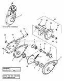Chain Case (Traction Drive) Diagram and Parts List for E9266  Snapper Snow Blower