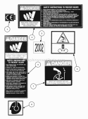 Decals (Part 1) Diagram and Parts List for E9266  Snapper Snow Blower