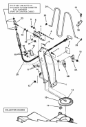 Discharge Chute Diagram and Parts List for E9266  Snapper Snow Blower