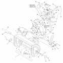 Auger Housing  Chute Group - Ce Models Diagram and Parts List for E115328E 1695096 Snapper Snow Blower