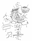 Engine Cutting Deck Blade Diagram and Parts List for ECLP21602KWV 7800048 Snapper Lawn Mower