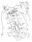 Handles  Controls Diagram and Parts List for CP21402R2 80903 Snapper Lawn Mower