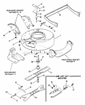 Cutting Deck Blade Interlock Diagram and Parts List for CP21402R2 80903 Snapper Lawn Mower