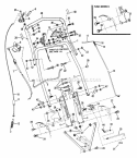 Handles  Controls Diagram and Parts List for CP21559BV  Snapper Lawn Mower