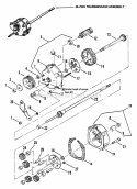 Transmission (Differential) Diagram and Parts List for CP21559BV  Snapper Lawn Mower