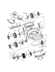 Deck (Self-Propelled) Diagram and Parts List for 7800418 NS2265 Snapper Lawn Mower