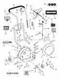 Blower Assembly (Series 2) Diagram and Parts List for ELBC6152BV 7085926 Snapper Leaf Blower / Vacuum